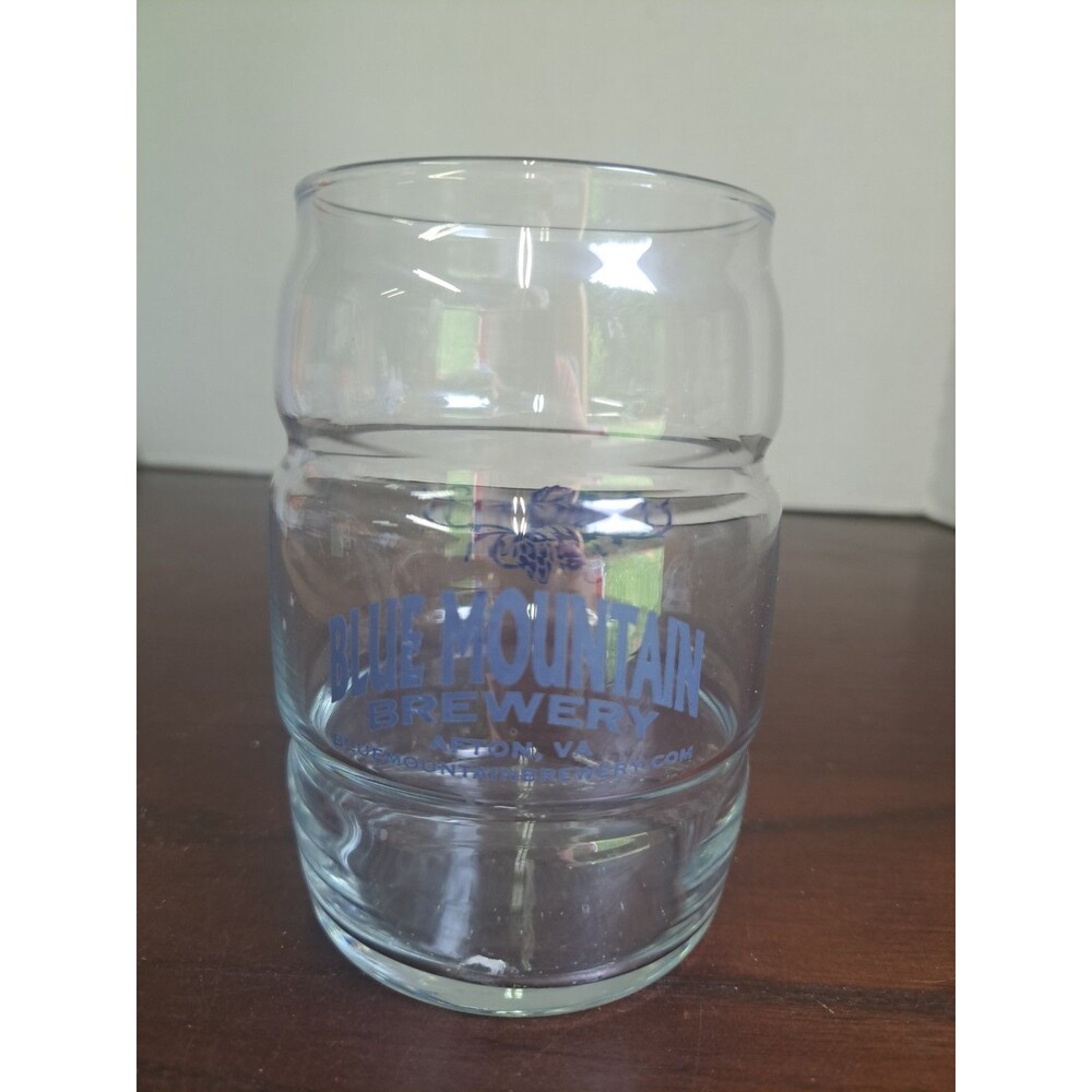 Blue Mountain Brewery Afton VA Barrell Shape Beer Glass